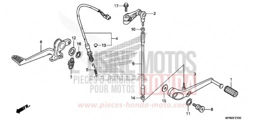 PEDALE CB1000RAF de 2015